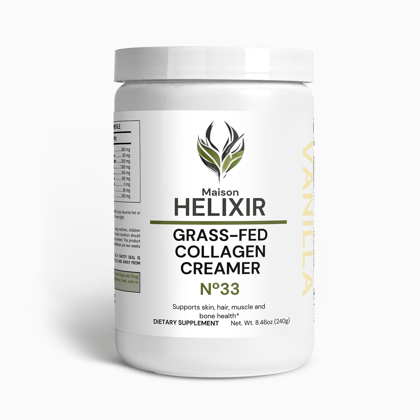 Grass-Fed Collagen Creamer (Vanilla)